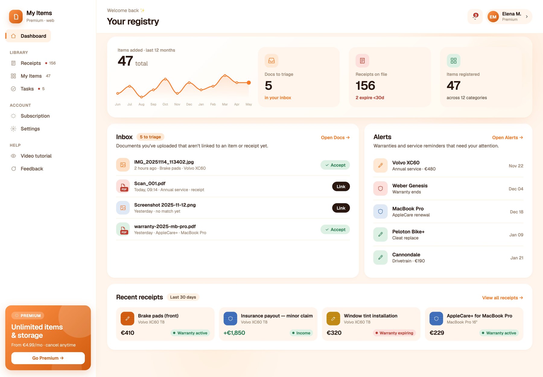 Web dashboard